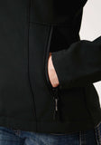Roper Womens Black Softshell With Black Lining Zip Front Jacket - Roper - Flyclothing LLC