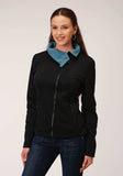 Roper Womens Interlock Bonded Fleece Tech Jacket - Roper - Flyclothing LLC