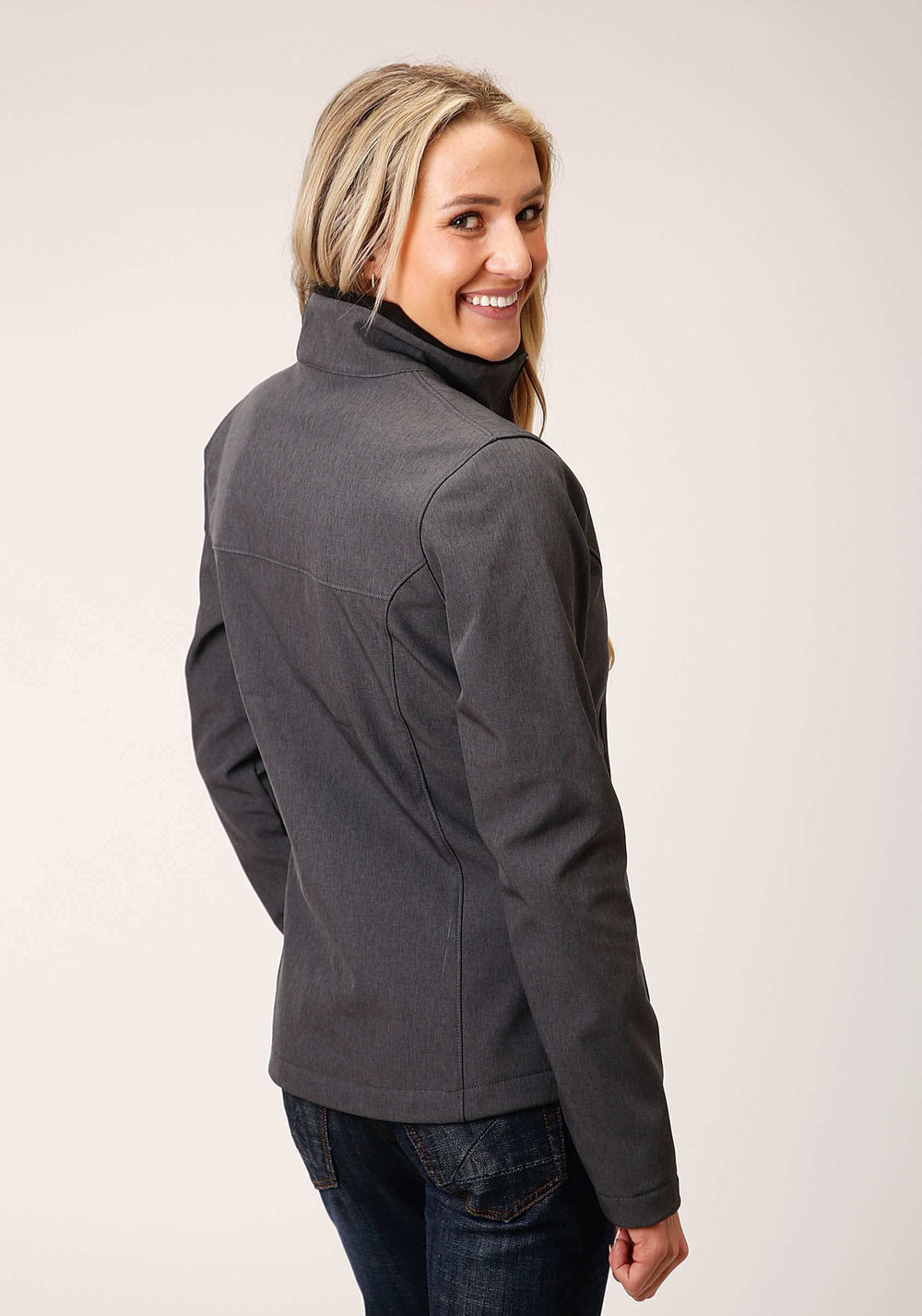Roper Womens Heather Grey Softshell Tech Jacket - Roper - Flyclothing LLC