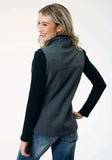 Roper Womens Tech Heather Grey Soft Shell Vest - Roper - Flyclothing LLC