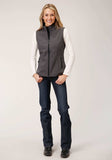 Roper Womens Tech Heather Grey Softshell Vest - Roper - Flyclothing LLC