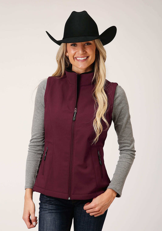 Roper Womens Tech Wine Softshell Vest - Roper - Flyclothing LLC
