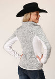 Roper Womens Cream Sweater Knit Fleece Tech Jacket - Roper - Flyclothing LLC