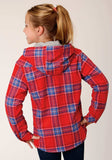 Roper Girls Long Sleeve Snap Thermal Lined Flannel Shirt Jacket - Roper - Flyclothing LLC