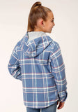 Roper Girls Long Sleeve Snap Thermal Lined Flannel Shirt Jacket - Roper - Flyclothing LLC