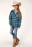 Roper Girls Long Sleeve Snap Thermal Lined Flannel Shirt Jacket - Roper - Flyclothing LLC