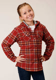 Roper Girls Long Sleeve Snap Thermal Lined Flannel Shirt Jacket - Roper - Flyclothing LLC