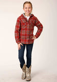 Roper Girls Long Sleeve Snap Thermal Lined Flannel Shirt Jacket - Roper - Flyclothing LLC