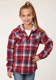 Roper Girls Long Sleeve Snap Thermal Lined Flannel Shirt Jacket - Roper - Flyclothing LLC