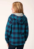 Roper Girls Long Sleeve Snap Thermal Lined Flannel Shirt Jacket - Roper - Flyclothing LLC
