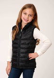 Roper Girls Parachute Black Down Vest - Roper - Flyclothing LLC