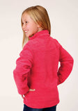 Roper Girls Melange Neon Pink Micro Polar Fleece Pullover - Roper - Flyclothing LLC