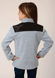 Roper Girls Hthr Grey Micro Polar Fleece Pullover - Roper - Flyclothing LLC