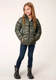 Roper Girls Parachute Camo Hooded Down Jacket - Roper - Flyclothing LLC