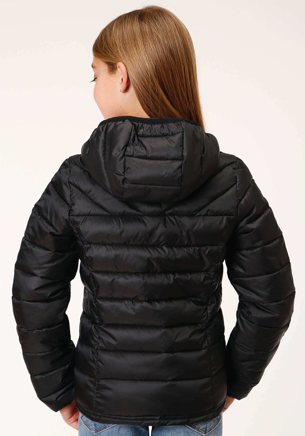 Roper Girls Black Crushable Poly Filled Down Jacket - Roper - Flyclothing LLC