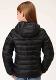 Roper Girls Black Crushable Poly Filled Down Jacket - Roper - Flyclothing LLC