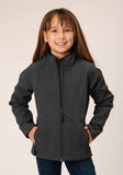 Roper Girls Heather Grey Soft Shell Tech Jacket - Roper - Flyclothing LLC
