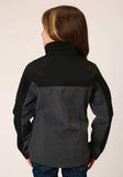 Roper Girls Grey Black Combo Soft Shell Tech Jacket - Roper - Flyclothing LLC