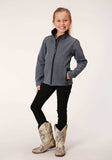 Roper Girls Heathered Grey Softshell Tech Jacket - Roper - Flyclothing LLC