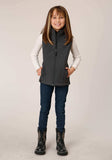 Roper Girls Heather Grey Soft Shell Tech Vest - Roper - Flyclothing LLC