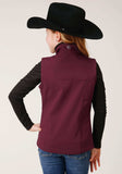 Roper Girls Wine Softshell Tech Vest - Roper - Flyclothing LLC