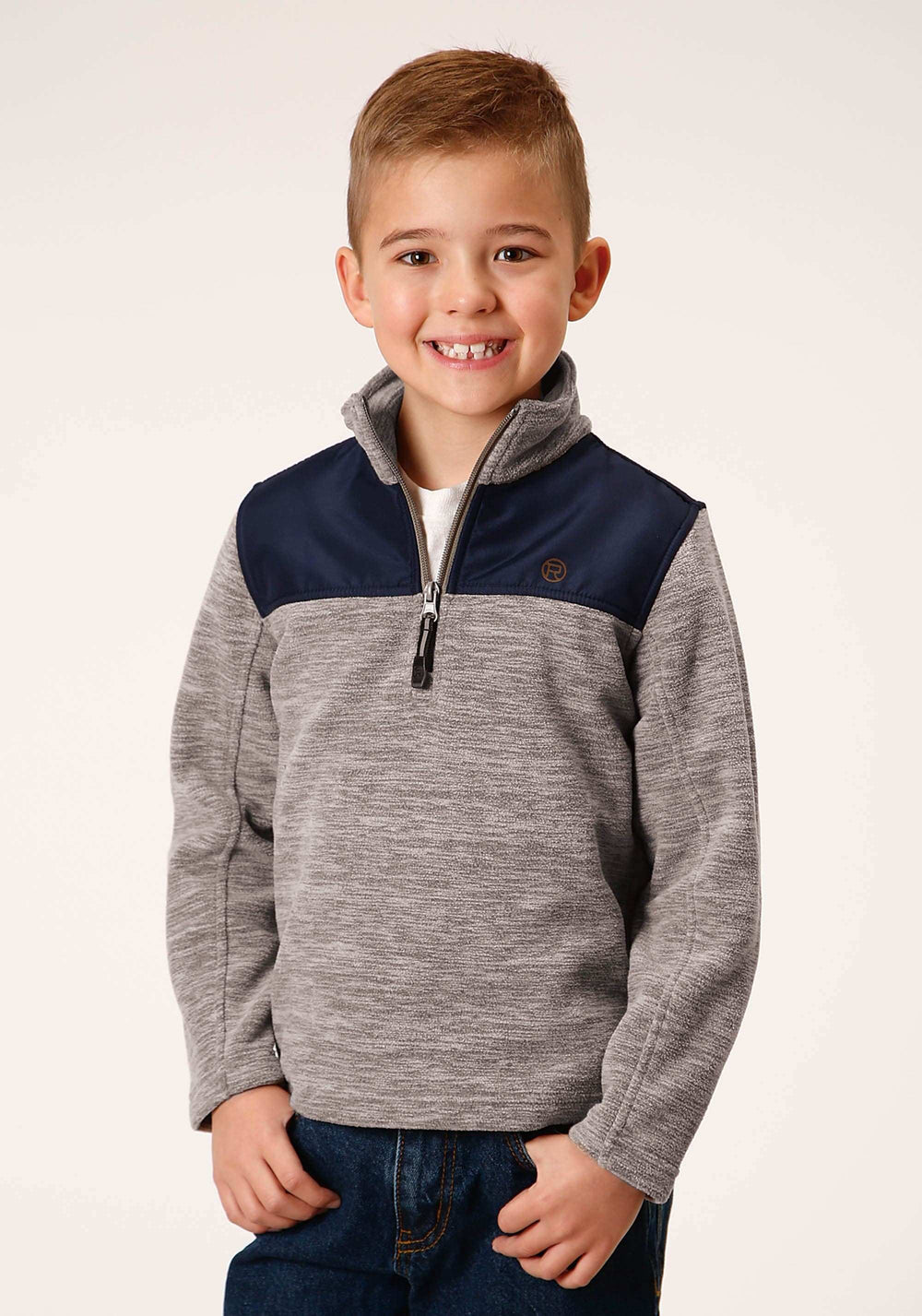 Roper Boys Polar Fleece Brown Pullover - Roper - Flyclothing LLC