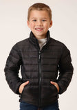 Roper Boys Black Nylon Parachute Down Jacket - Roper - Flyclothing LLC