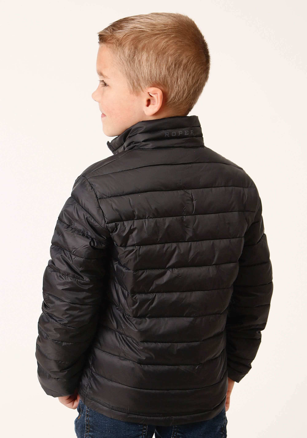 Roper Boys Black Nylon Parachute Down Jacket - Roper - Flyclothing LLC