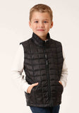 Roper Boys Black Nylon Parachute Down Vest - Roper - Flyclothing LLC
