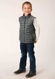 Roper Boys Silver Sage Nylon Parachute Down Vest - Roper - Flyclothing LLC
