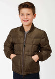 Roper Boys Brown Poly-Filled Jacket - Roper - Flyclothing LLC