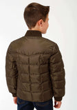 Roper Boys Brown Poly-Filled Jacket - Roper - Flyclothing LLC
