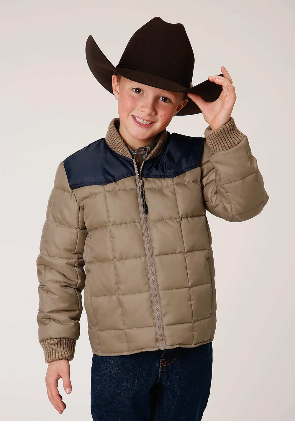 Roper Boys Quilted Poly With Poly Fill Jacket Poly Filled Western Jacket - Roper - Flyclothing LLC