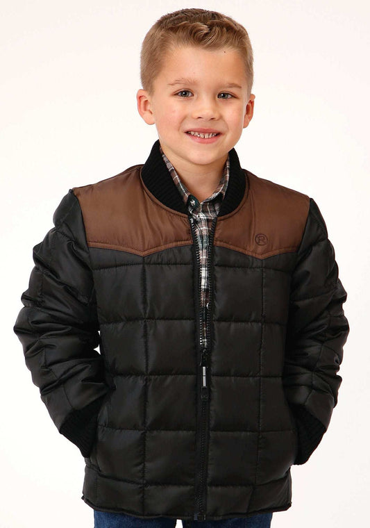 Roper Boys Quilted Polyfilled Jacket Poly Filled Western Jacket - Roper - Flyclothing LLC