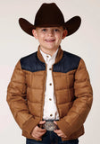 Roper Boys Quilted Polyfilled Jacket Poly Filled Western Jacket - Roper - Flyclothing LLC