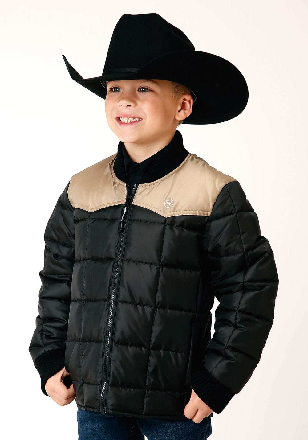 Roper Boys Quilted Polyfilled Jacket Poly Filled Western Jacket - Roper - Flyclothing LLC