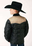 Roper Boys Quilted Polyfilled Jacket Poly Filled Western Jacket - Roper - Flyclothing LLC