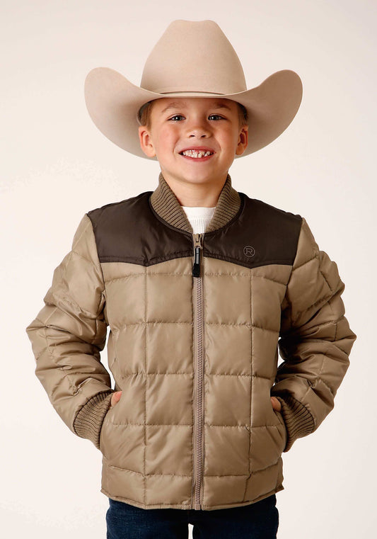 Roper Boys Quilted Polyfilled Jacket Poly Filled Western Jacket - Roper - Flyclothing LLC