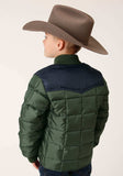 Roper Boys Quilted Polyfilled Jacket Poly Filled Western Jacket - Roper - Flyclothing LLC