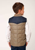 Roper Boys Quilted Poly With Poly Fill Vest Poly Filled Western Vest - Roper - Flyclothing LLC