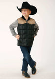 Roper Boys Quilted Polyfilled Vest Poly Filled Western Vest - Roper - Flyclothing LLC