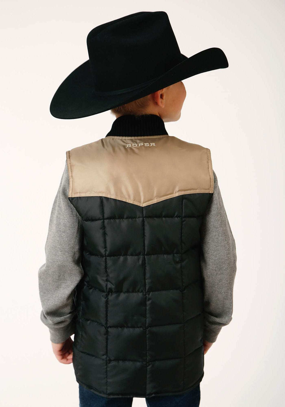 Roper Boys Quilted Polyfilled Vest Poly Filled Western Vest - Roper - Flyclothing LLC
