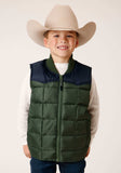 Roper Boys Quilted Polyfilled Vest Poly Filled Western Vest - Roper - Flyclothing LLC