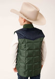 Roper Boys Quilted Polyfilled Vest Poly Filled Western Vest - Roper - Flyclothing LLC