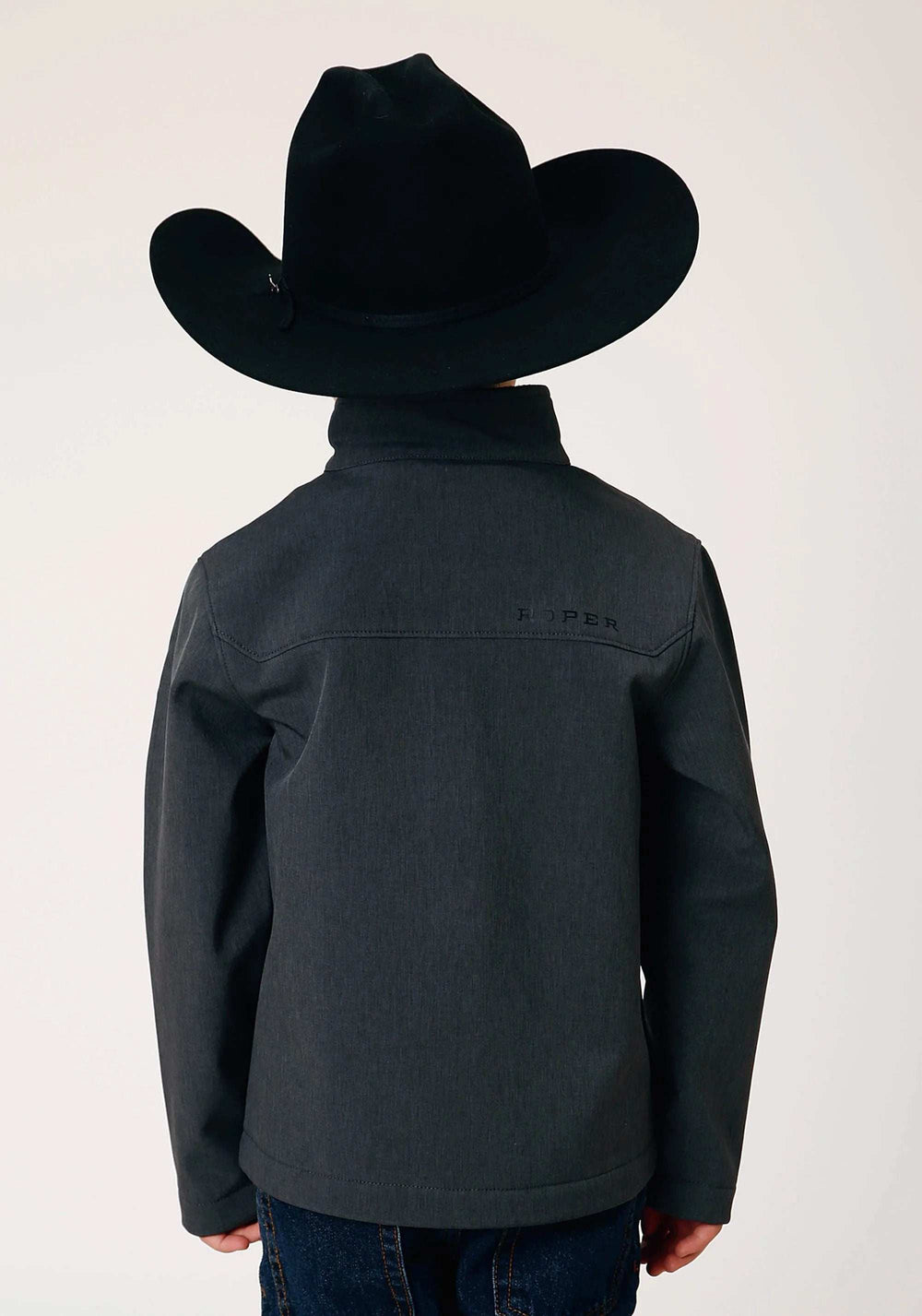 Roper Boys Heather Grey Soft Shell Tech Jacket - Roper - Flyclothing LLC