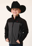 Roper Boys Grey Black Combo Soft Shell Tech Jacket - Roper - Flyclothing LLC