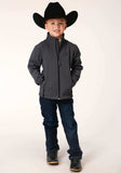 Roper Boys Heather Grey Soft Shell Tech Jacket - Roper - Flyclothing LLC