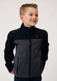 Roper Boys Grey Softshell Combo Tech Jacket - Roper - Flyclothing LLC