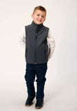 Roper Boys Heather Grey Soft Shell Tech Vest - Roper - Flyclothing LLC