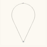 1 Carat Moissanite 925 Sterling Silver Pendant Necklace - Trendsi - Flyclothing LLC